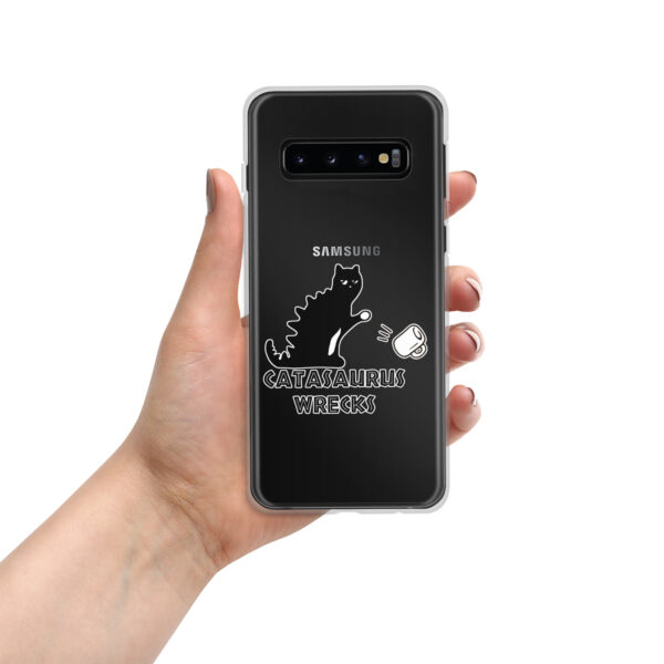 Catasaurus Wrecks Clear Case for Samsung®