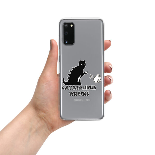 Catasaurus Wrecks Clear Case for Samsung®