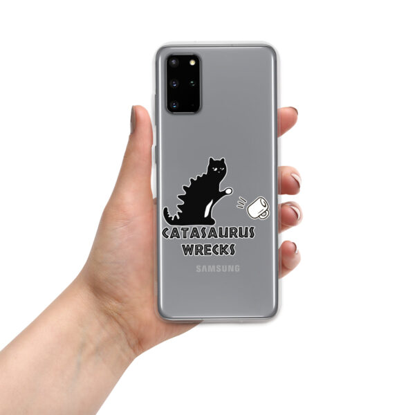 Catasaurus Wrecks Clear Case for Samsung®