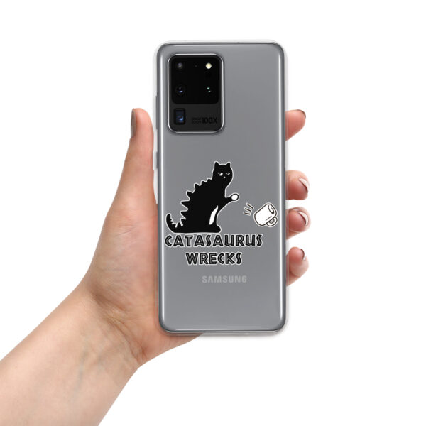 Catasaurus Wrecks Clear Case for Samsung®