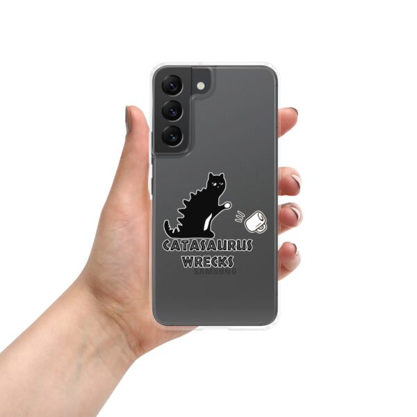 Catasaurus Wrecks Clear Case for Samsung®