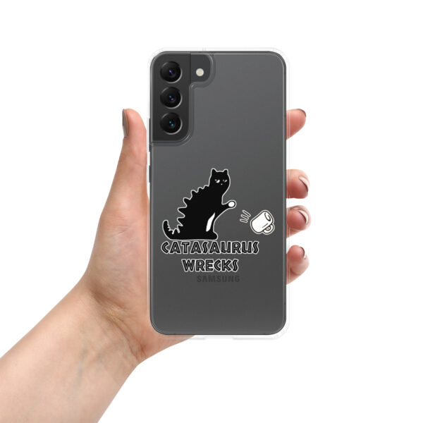 Catasaurus Wrecks Clear Case for Samsung®