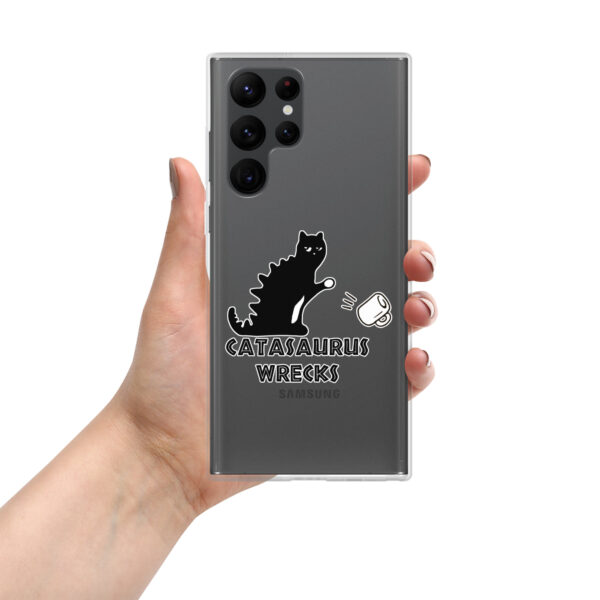 Catasaurus Wrecks Clear Case for Samsung®