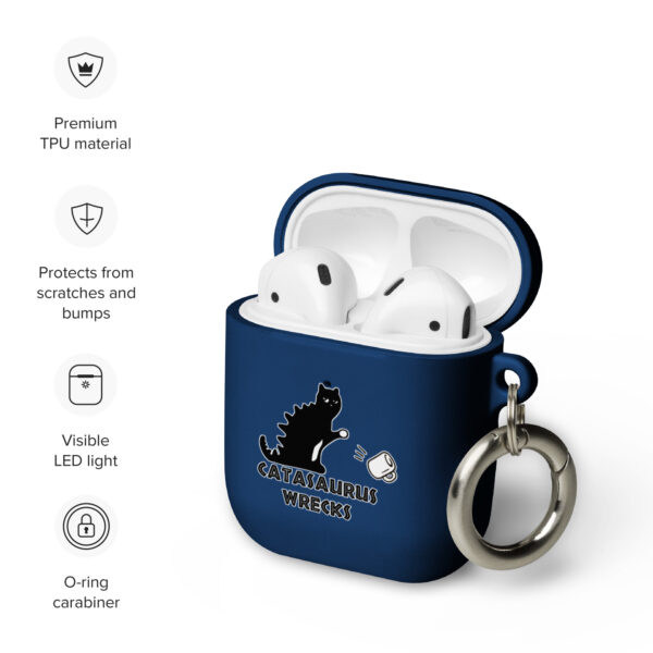 Catasaurus Wrecks Rubber Case for AirPods®